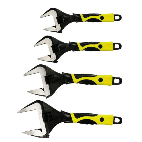 

6/8/10/12" adjustable large opening wrench activity spanner plumbing household y5ga