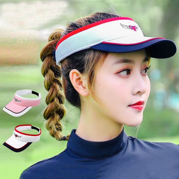 

summer women fashion breathable golf caps hat with sun visor outdoor sports running marathon tennis beach cycling headwear, Black;white