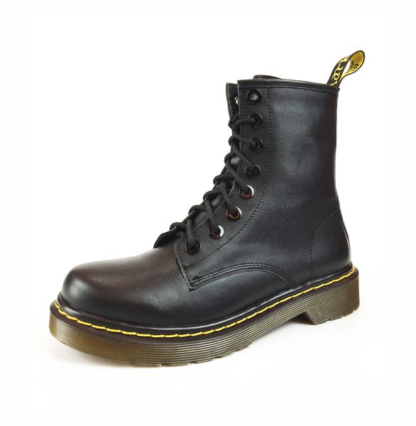 

military quality army boots genuine leather women boots spring autumn 1460 martin martens ankle boots shoe factory booties, Black