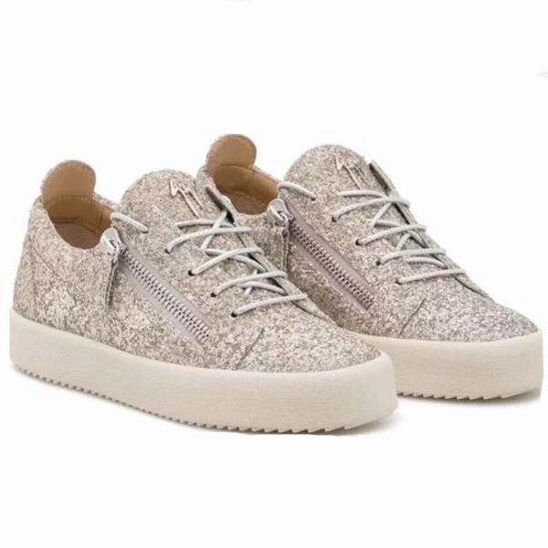 

Italy famou brand zanotti double zip equin leather men 039 neaker luxury brand women equin running hoe outlook couple wedding ho