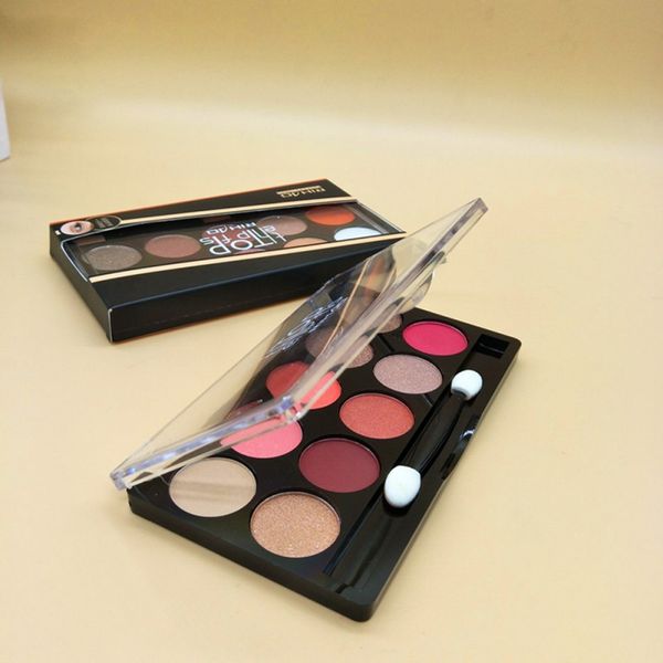 

3 styles 10 colors matte eye makeup nudes palette glitter powder eye shadows earth brush set stamps pigment h1