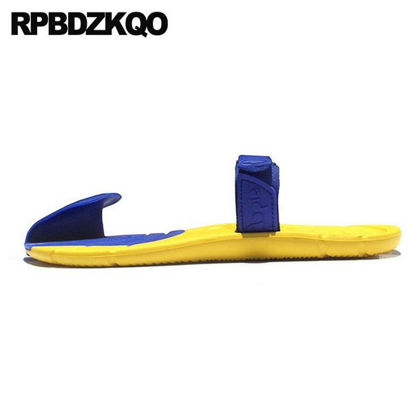 

size 45 waterproof shoes slippers flat water large slides slip on mens sandals 2018 summer outdoor strap beach fashion plus, Black