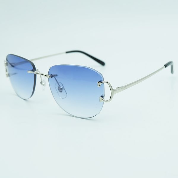 

rimless designer men carter oval sun glasses fashion sunglasses sunglass vintage eyewear luxury summer metal driving pilot glasses shad wacx, White;black