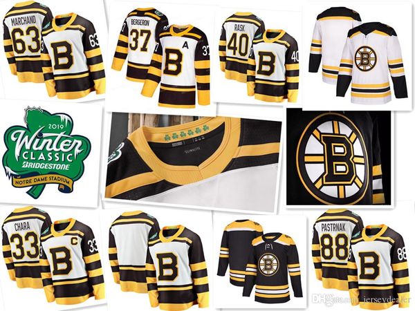 

2019 Winter Classic Chicago Blackhawks Boston Bruins jersey 63 Brad Marchand 88 David Pastrnak 33 Zdeno Chara 37 Patrice Bergeron jersey