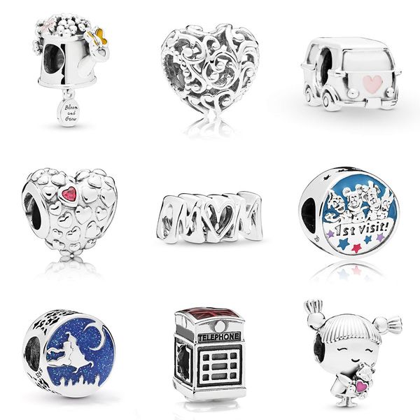 

new 100% 925 sterling silver pandora bead 797873enmx 797672 797871en160 797781czr 797778 7501057371913p 798039enmx 791202 798016en160, Black