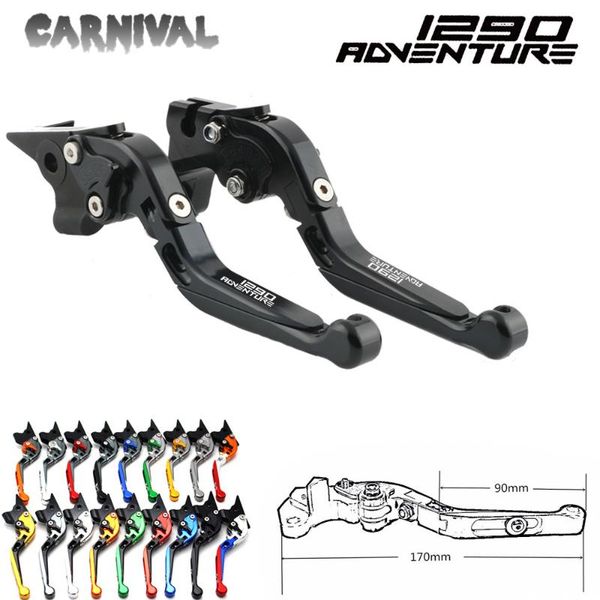 

for super adventure 1290 2014 2015 2016 2017 2018 clutch brake levers with folding extendable adjustable motorcycle cnc