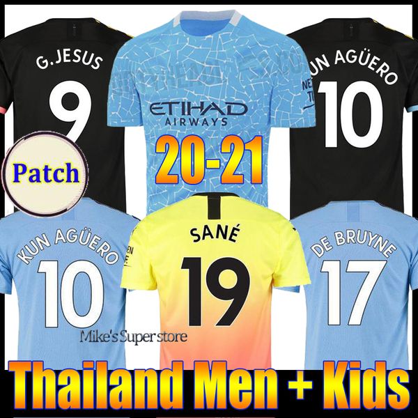 

foden mahrez 20 21 manchester soccer jerseys 2020 2021 city de bruyne kun aguero football shirt bernardo camiseta mendy sane maillot de foot, Black;yellow