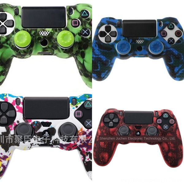 

mutet camouflage soft 4 case skin grip cover ps4 playstation silicone for controller