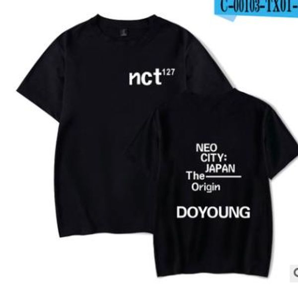 

Nct 127 Mens Women Teenager T shirts Summer Letters 19ss Fashion Tops Short Sleeved Tees