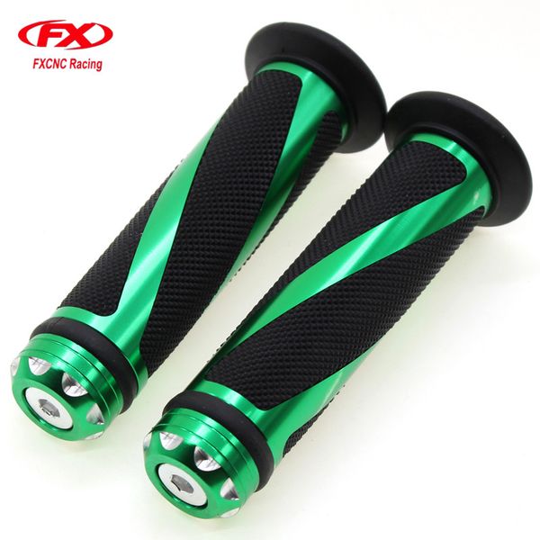

7/8" 22mm rubber aluminum motorcycle cnc handle grips brake clutch handle bar handlebar set for ninja 300 250r 400