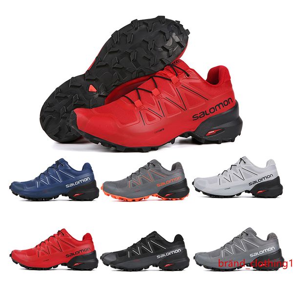 

speed cross 5 cs men running shoes black red blue speed cross v mens new athletic hiking sports sneakers 40-46
