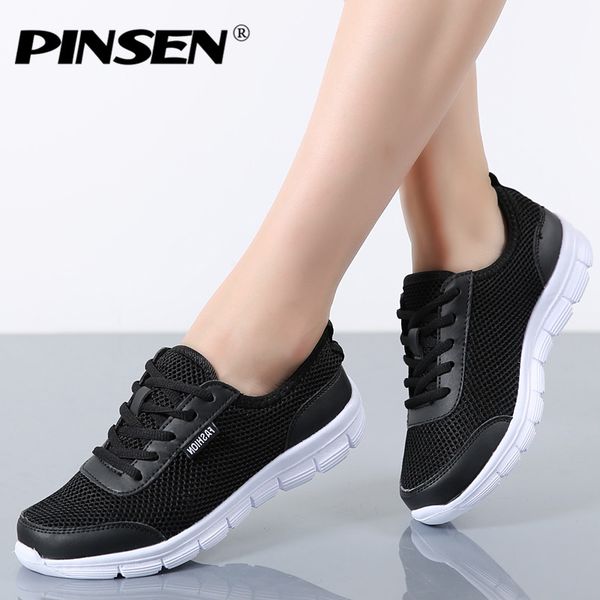 Hot Womens Sneakers Casual Shoes Comfortable Breathable Black Athletic