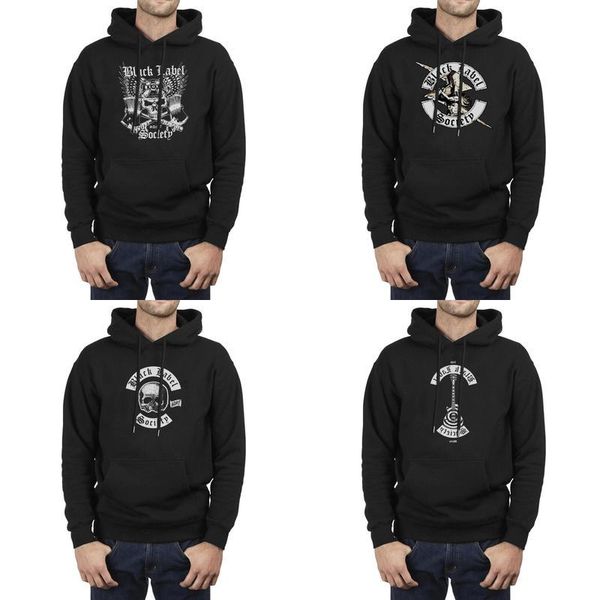 

men design printing black label society skull black fleece sweatshirt personalised champion sweater hoodie sto hell 07 tour peddlers