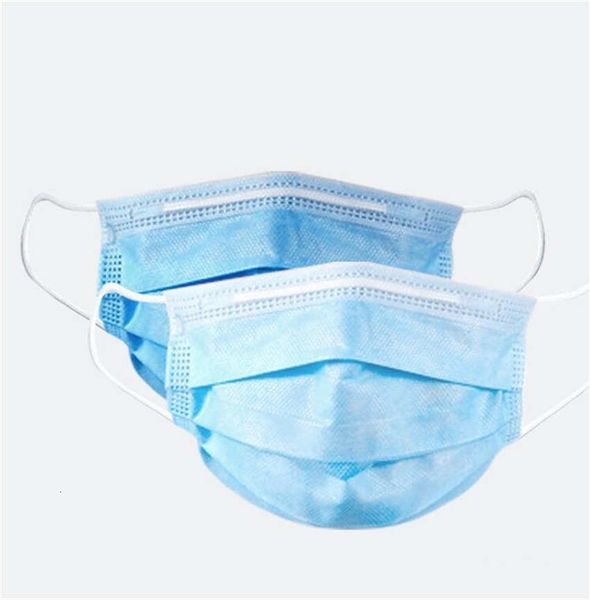 

free 50 1pcs box facedust hood mask 3 слойного ухо loop рот facefor пыль самостоятельной маски резинка голубой