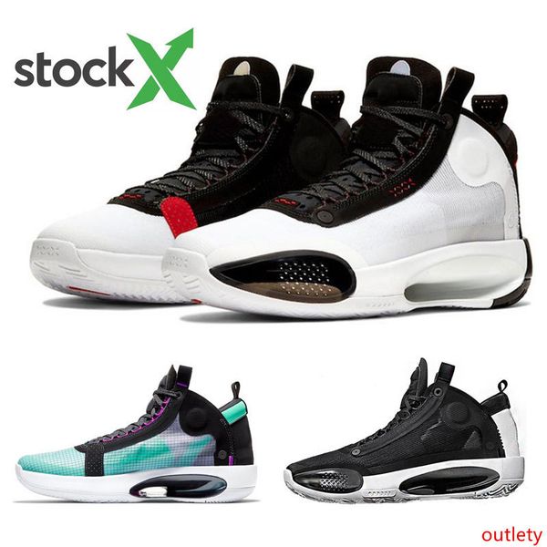

stock x 2020 new arrival 34s men basketball shoes xxxiv blue void bred white black trainers athletic sports sneaker size 7-12