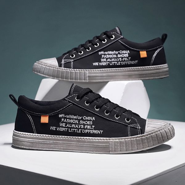 

new sneakers leather men shoes fashion casual lightweight breathable classic lace-up man shoes weaving slim simple gym men, Black