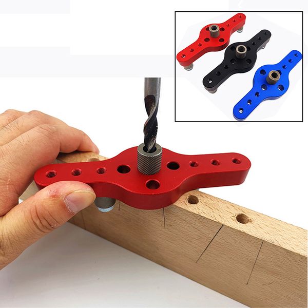 

carpentry pocket hole jig kit 6/8/10mm vertical dril doweling locator self-centering drill guide set woodworking tools