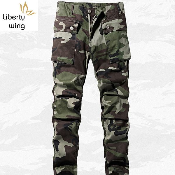 

autumn cargo camouflage printed loose straiht zipper fashion long trousers waist safari style pants pockets sweatpants, Black
