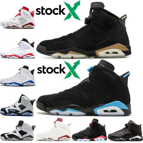 

stock x men black infrared 6 6s basketball shoes mens unc oreoblack cat white infared carmine trainers sneakers us 7-13