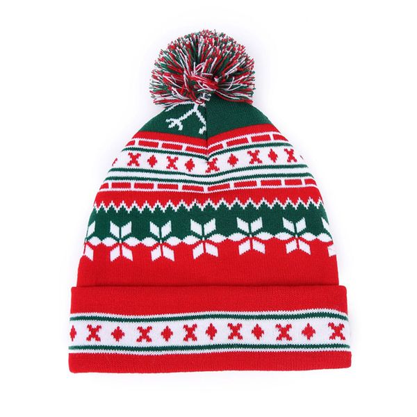 

christmas cosplay hats knitting santa hats warm winter adults children xmas tree snowflake cap christmas knitted hats zjy697, Yellow