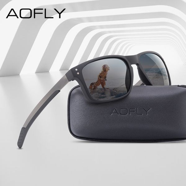 

aofly brand design classic polarized sunglasses men mirror drive sunglasses male tr90 flexible frame eyewear female gafas uv400, White;black