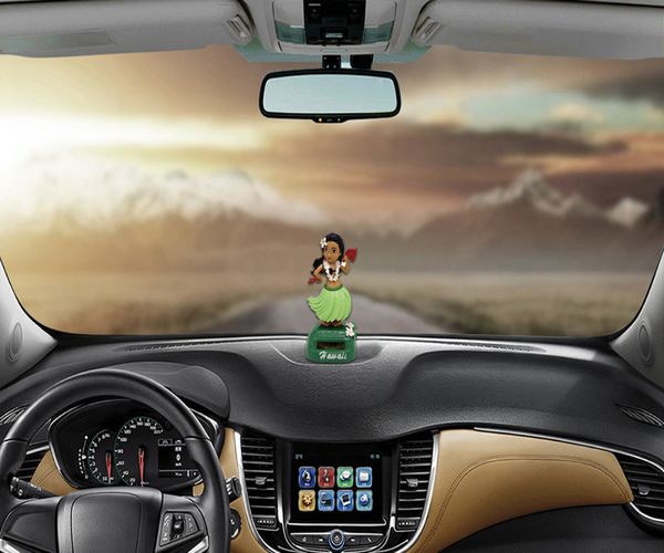 

hawaii girl car solar powered dancing animal swinging animated bobble dancer car 5.2