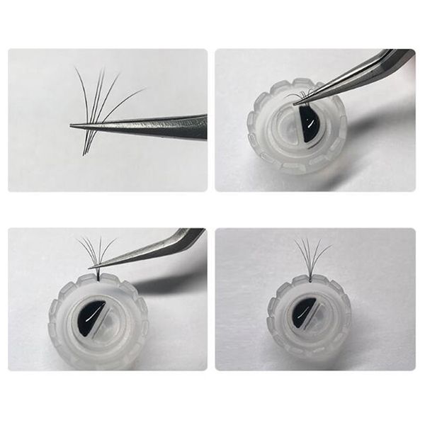 

50/100pcs eyelashes grafting cup extension adhesive glue holder individual eyelash glue holder grafting blossom cup ring stand