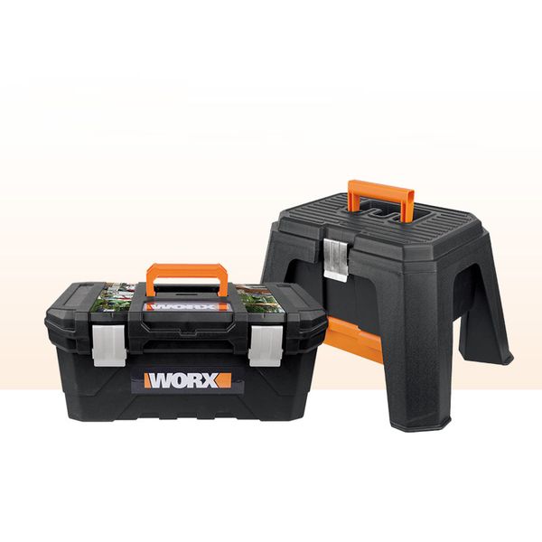 

stool-shaped portable hand carry case bag tool kits storage box safety protector organizer hardware toolbox impact resistant