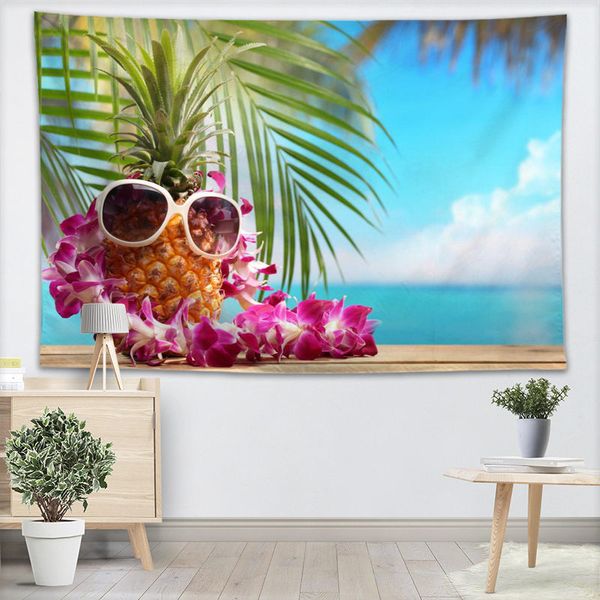 

custom beach tapestry wall hanging decor home birthday party decorations fabric tapestries camping tent travel sleeping pad