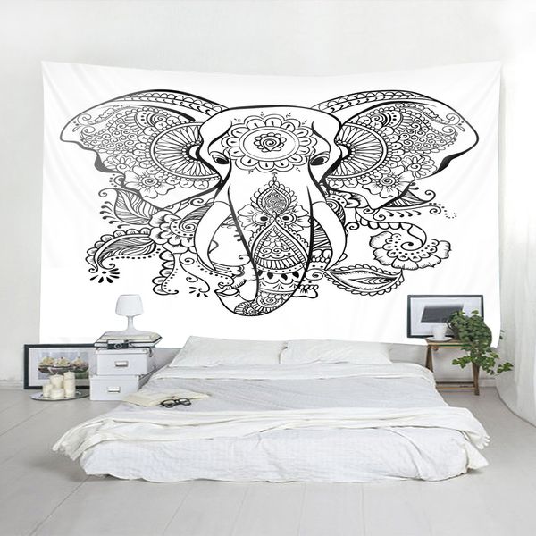 

elephant tapestry mandala tapestry wall hanging printed decoration beach mat christmas wall
