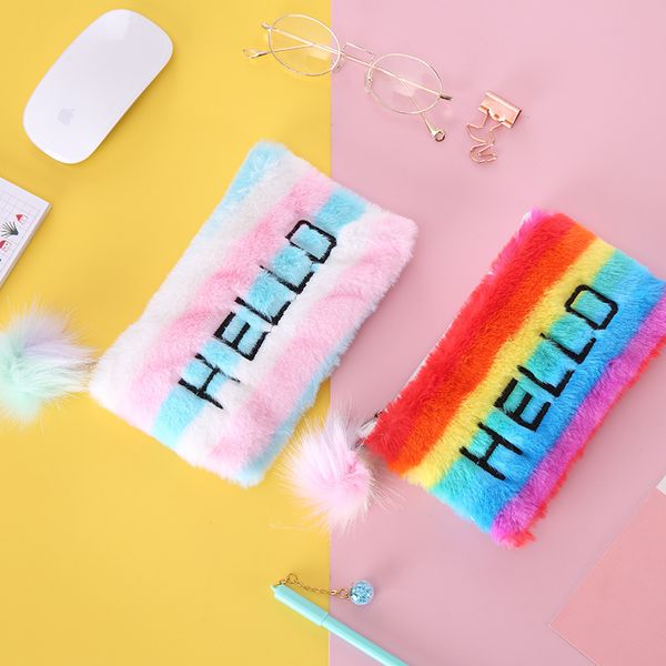 

плюшевые пенал kawaii estuche escolar милые школьные принадлежности estojo escolar trousse scolaire стилограф piornik szkolny пенал