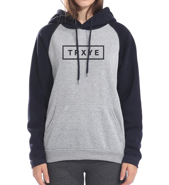

women new raglan long sleeve pullovers harajuku casual fleece style sweatshirts pink hoodies streetwear hip-hop tracksuits 2019, Black