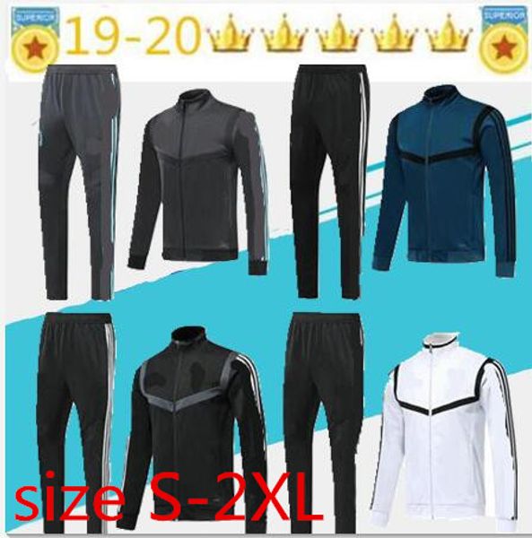 

новый 2019 клуб куртка длинный zip костюм 19/20 guerrero футбольный клуб размер s-2xl, Black
