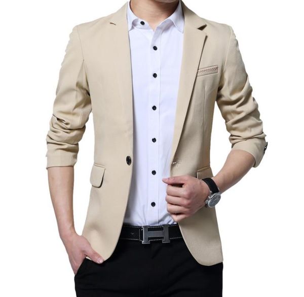 

men's new autumn and winter men's casual suit korean slim suit casual coat, White;black