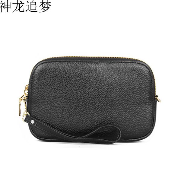 

подлинная воловья кожа личи узор маленькая сумка дамы двухслойная ручная сумка плечо посланник женщины квадратная сумка