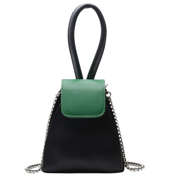 

triangle shape designer bag for women 2019 fashion handbags women purse phone bag contrast color pu leather small crossbody bags