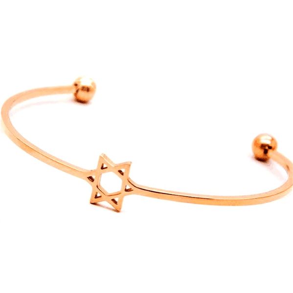 

6 pcs/lot costume jewellery metal copper brass cast six-pointed star bangle cuff bracelet, Black