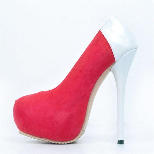 

women's design big size 47 red platform heeled shoes woman thin high heels shoes women slip on party wedding pumps, Black