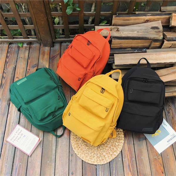 

2019 new waterproof nylon backpack for women multi pocket travel backpacks female school bag for teenage girls book mochilas