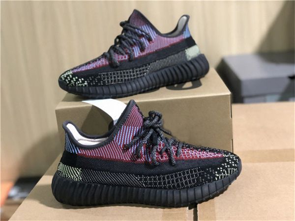 

2020 authentic originals 350s v2 yecheil reflective non-reflective fw5191 fw5190 kanye west fx4145 fw5191 fw5190 men women casual shoes size, Black
