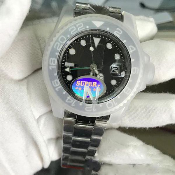 

Roles Asia ETA 2813 Movement Men Watch Black Bezel GMT Mens Watches Luminous Dive Waterproof 50M Wristwatch