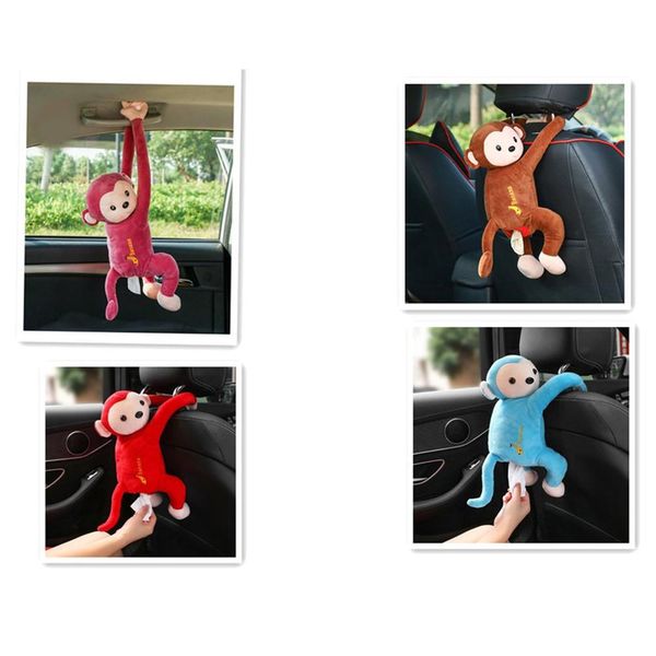 

creative car monkey tissue box cartoon cute funny monkey tissue box pick out napkin paper removeble case holder