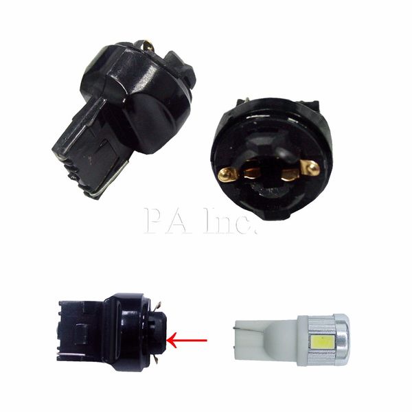 

pa led 4pcs x t10 194 to t20(7440) transformer bulb socket base
