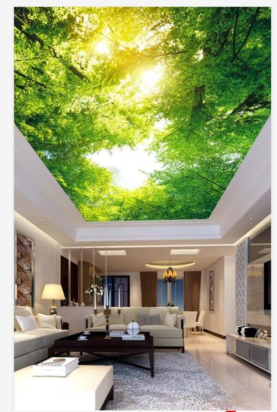 

оо он плаон wall papers home decor зеленй ле болое деѬево небо поолок