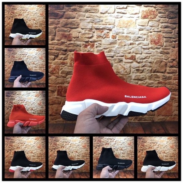 

2020s toddler boys girls sock sneakers little kid high knit booties big children fashion school brand sport shoes, Black