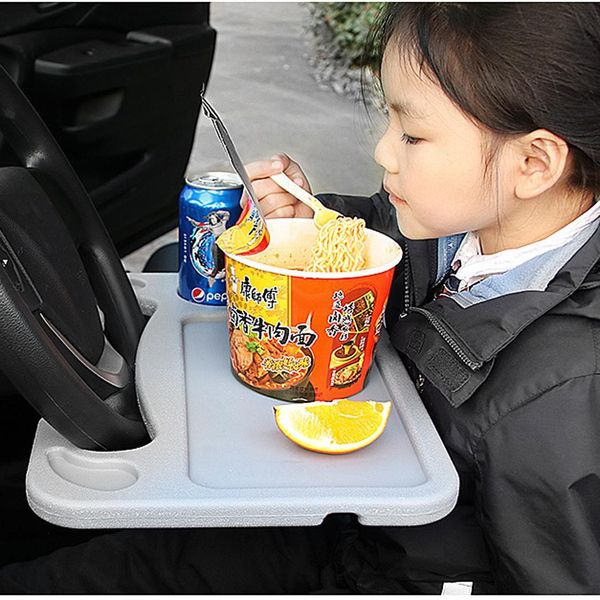 

car steering wheel table lapdesk work flat stylish design with distinctive look. snacks beverage holder
