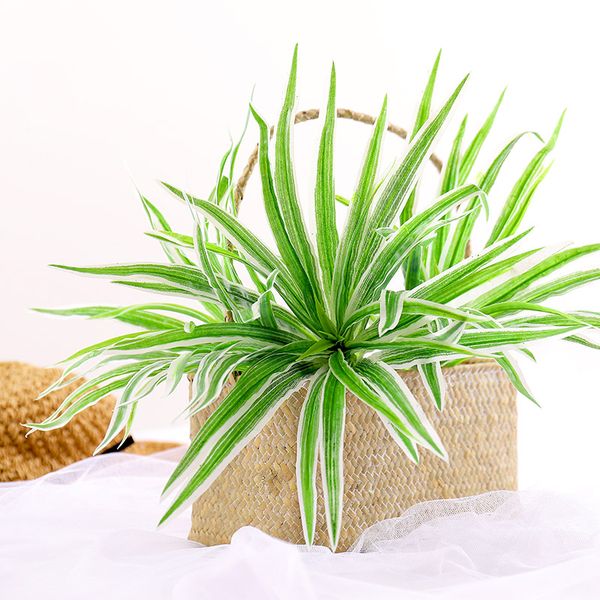 

silk leaves 40cm artificial plants fake leaves plastic green grass tree branches bouquet plant for home wedding l party christmas decor