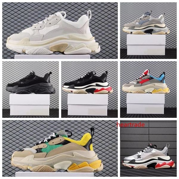 

2020 mens designer shoes triple s for men women sneakers pairs 17fw men running shoes trainers fashion casual dad shoe increasing sneaker