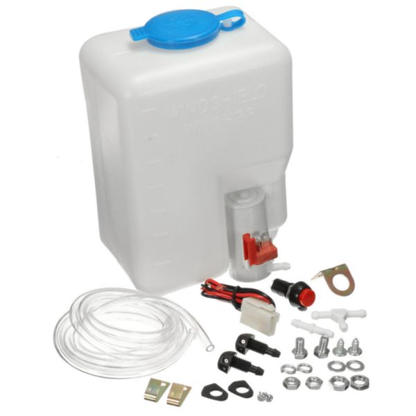 

auto car windshield washer reservoir pump 12v kit universal professional jet boats windscreen bottle clean high pressure