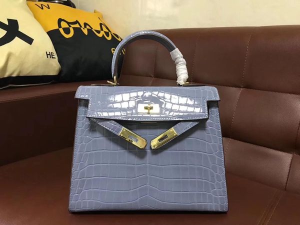 

2012 new style alligator bag size 25cm totes fashion shoulder bag brand women totes genuine leather fashion bags ing